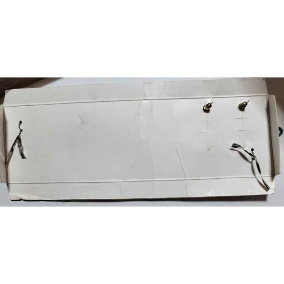 Madison and MAX Bracelet and Earrings Set Blues Silver 90s‎ Vintage - Picture 10 of 16